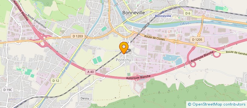 localisation de l'entreprise MADAME GHANIA MEGHNI  BONNEVILLE