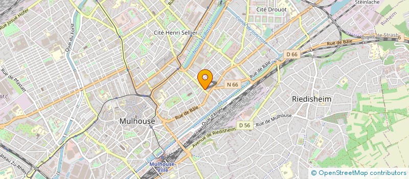 localisation de l'entreprise MADAME GHANIA TELITEL  MULHOUSE