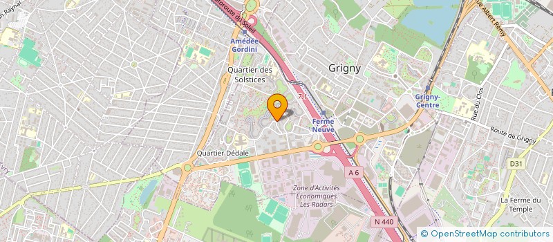 localisation de l'entreprise MADAME GHANIMA ELAROUSSI  GRIGNY