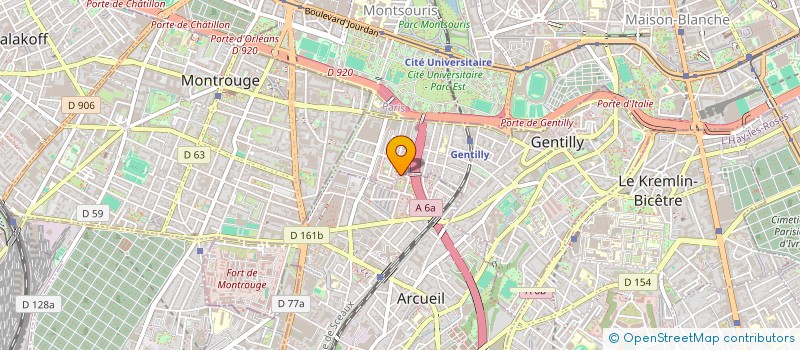 localisation de l'entreprise MADAME GHAZALEH ESMAILPOUR QOUCHANI  ARCUEIL