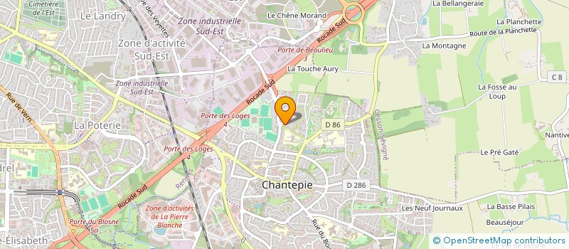 localisation de l'entreprise MADAME GHERGHINA GRADINARU  CHANTEPIE