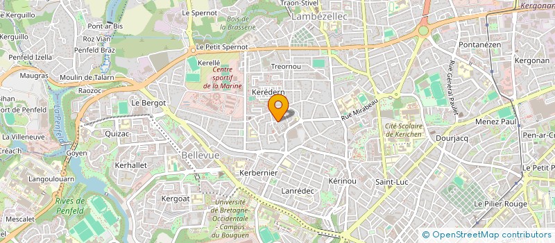 localisation de l'entreprise MADAME GHISLAINE ALLANCON à BREST