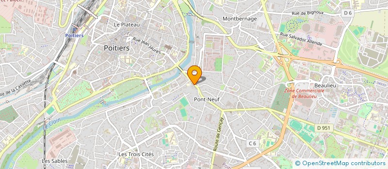 localisation de l'entreprise MADAME GHISLAINE ANDRE à POITIERS