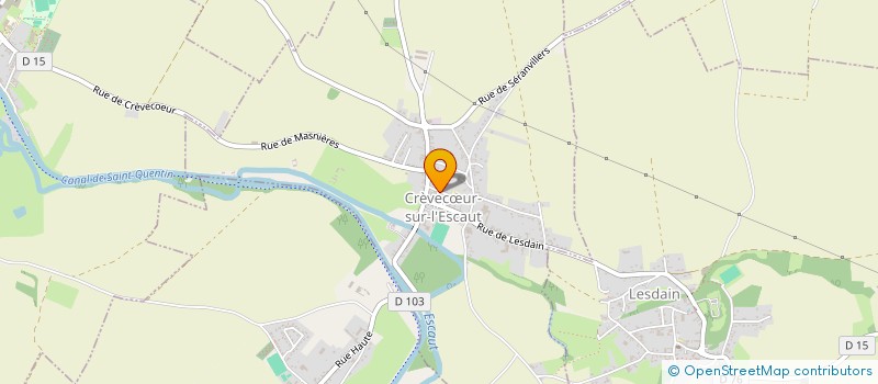 localisation de l'entreprise MADAME GHISLAINE AUFFRAY  CREVECUR-SUR-L'ESCAUT