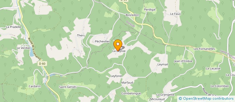 localisation de l'entreprise MADAME GHISLAINE AVERSENG à PRATS-DU-PERIGORD