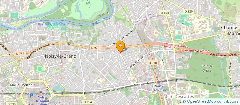 localisation de l'entreprise MADAME GHISLAINE BACH  NOISY-LE-GRAND