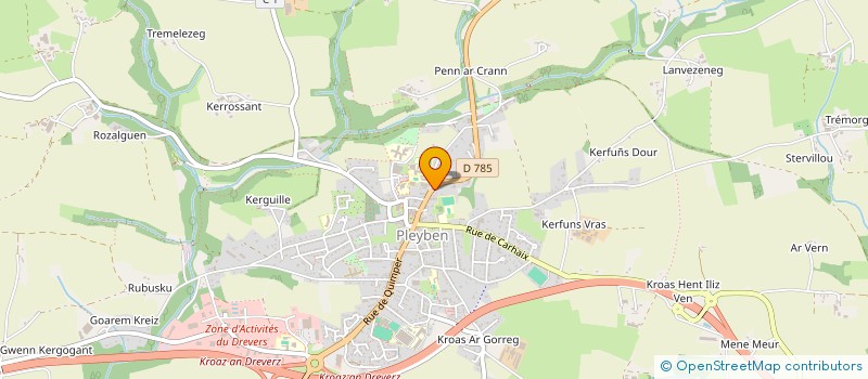 localisation de l'entreprise MADAME GHISLAINE BARON  PLEYBEN