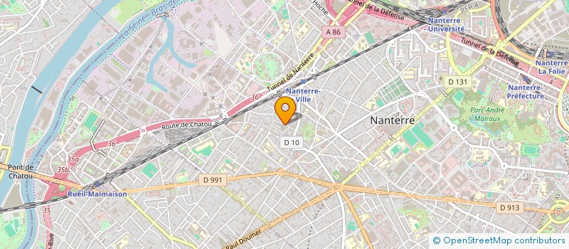 localisation de l'entreprise MADAME GHISLAINE BARRE  NANTERRE