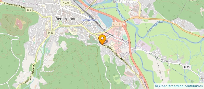 localisation de l'entreprise MADAME GHISLAINE BAZIN à REMIREMONT