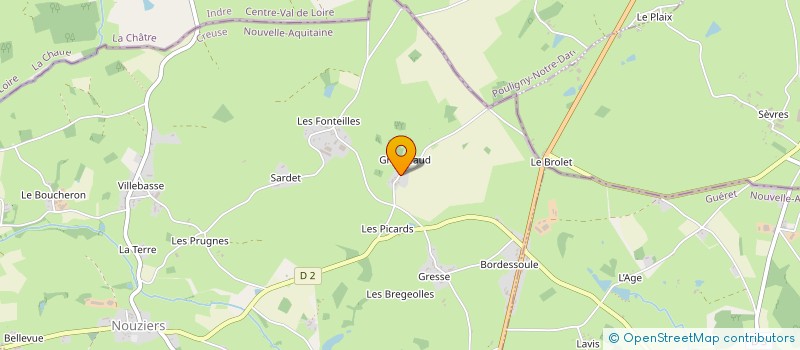 localisation de l'entreprise MADAME GHISLAINE BELLET  NOUZIERS