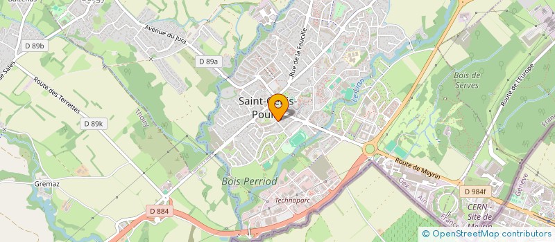 localisation de l'entreprise MADAME GHISLAINE BERNECKER à SAINT-GENIS-POUILLY