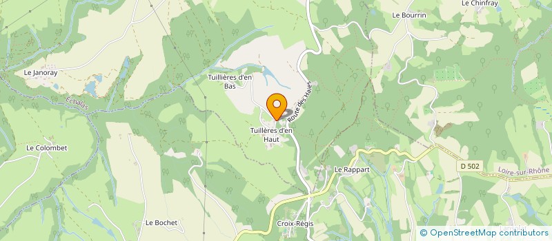 localisation de l'entreprise MADAME GHISLAINE BESSON  ECHALAS