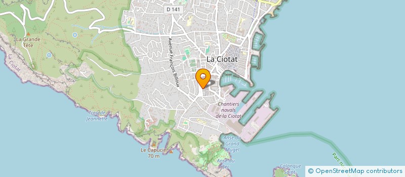 localisation de l'entreprise MADAME GHISLAINE BETZ  LA CIOTAT