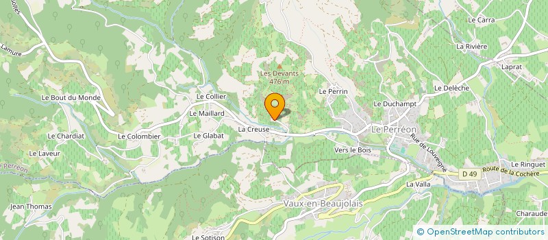 localisation de l'entreprise MADAME GHISLAINE BILLON  LE PERREON