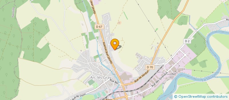 localisation de l'entreprise MADAME GHISLAINE BISILLIAT-DONNET  ARC-LES-GRAY