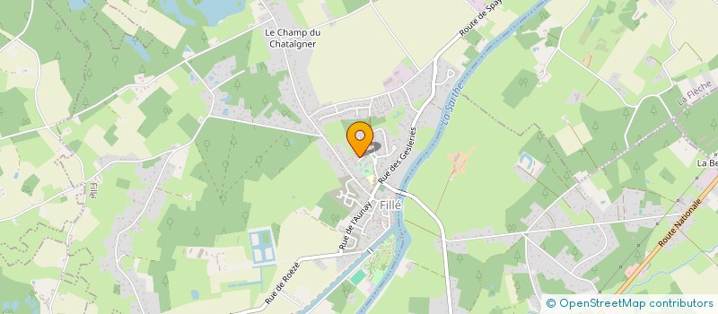 localisation de l'entreprise MADAME GHISLAINE BLANCHIN  FILLE