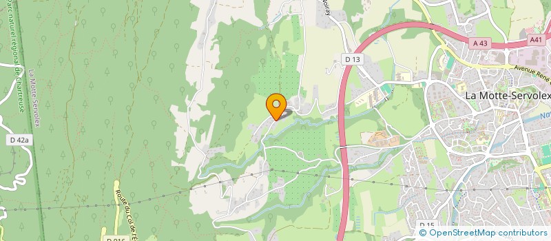 localisation de l'entreprise MADAME GHISLAINE BONNET  LA MOTTE-SERVOLEX