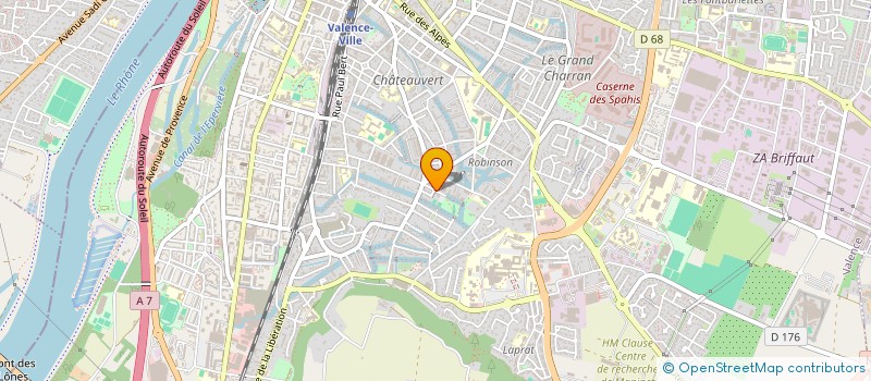 localisation de l'entreprise MADAME GHISLAINE BORDIER à VALENCE