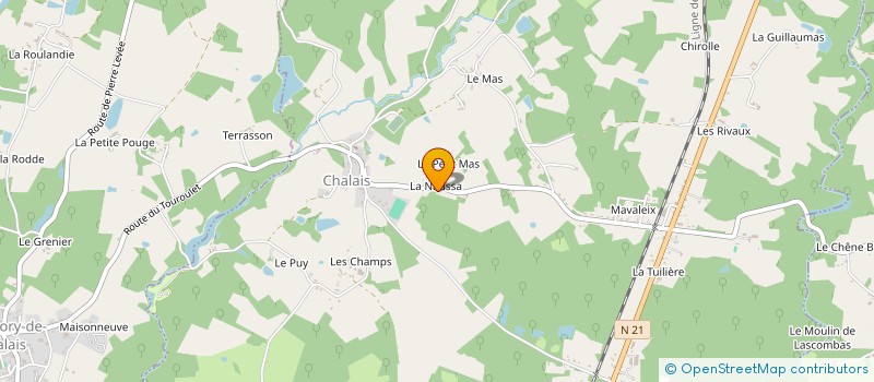 localisation de l'entreprise MADAME GHISLAINE BOST à CHALAIS