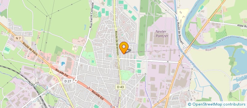localisation de l'entreprise MADAME GHISLAINE BOST à ROANNE
