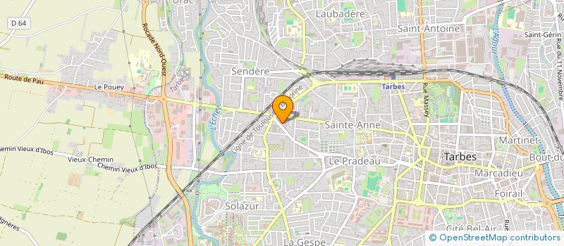 localisation de l'entreprise MADAME GHISLAINE BOURORGA  TARBES
