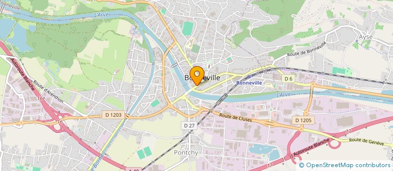 localisation de l'entreprise MADAME GHISLAINE BOVET  BONNEVILLE