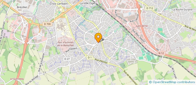 localisation de l'entreprise MADAME GHISLAINE BRIENS  TREGUEUX