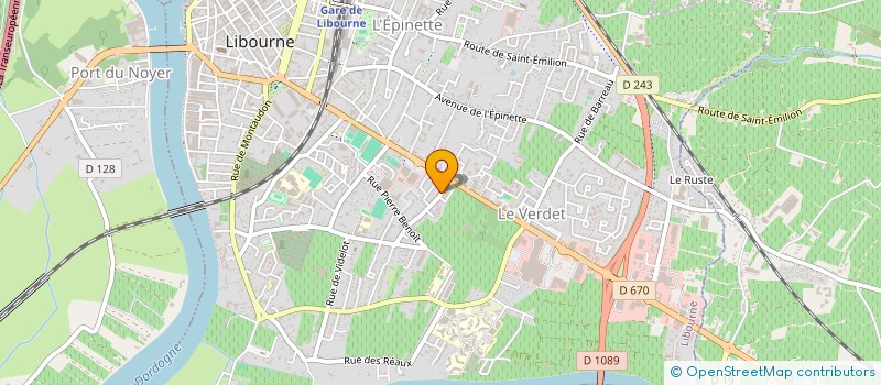 localisation de l'entreprise MADAME GHISLAINE BRISARD  LIBOURNE