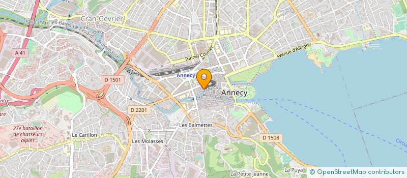 localisation de l'entreprise MADAME GHISLAINE BRU à ANNECY