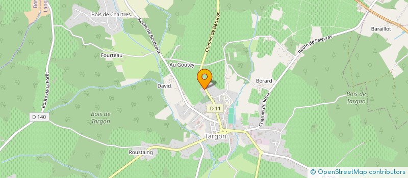 localisation de l'entreprise MADAME GHISLAINE BRUN  TARGON