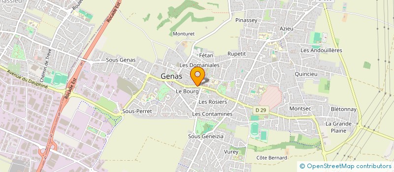 localisation de l'entreprise MADAME GHISLAINE BRUNET  GENAS