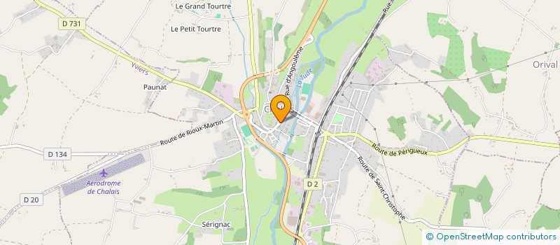 localisation de l'entreprise MADAME GHISLAINE CABLOT à CHALAIS