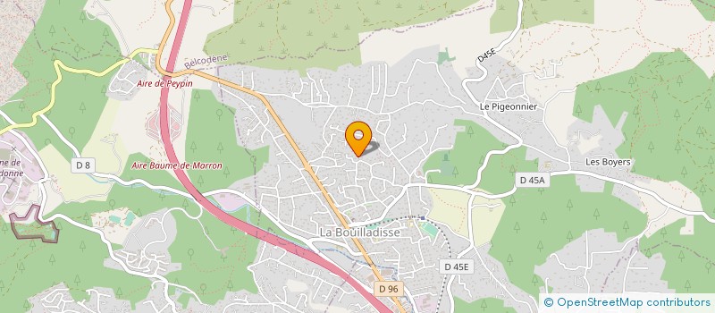 localisation de l'entreprise MADAME GHISLAINE CALBOU  LA BOUILLADISSE