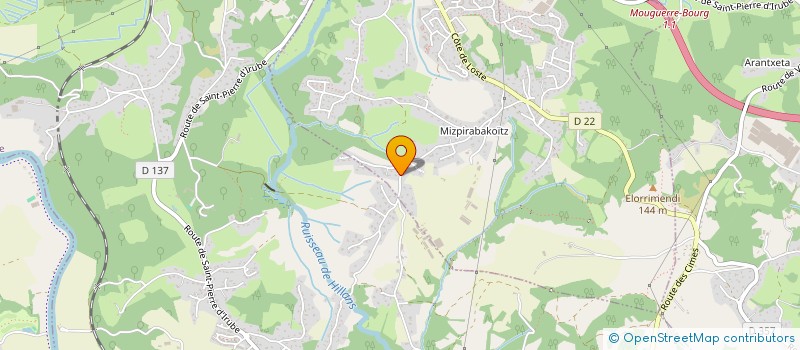 localisation de l'entreprise MADAME GHISLAINE CAPDUPUY  SAINT-PIERRE-D IRUBE