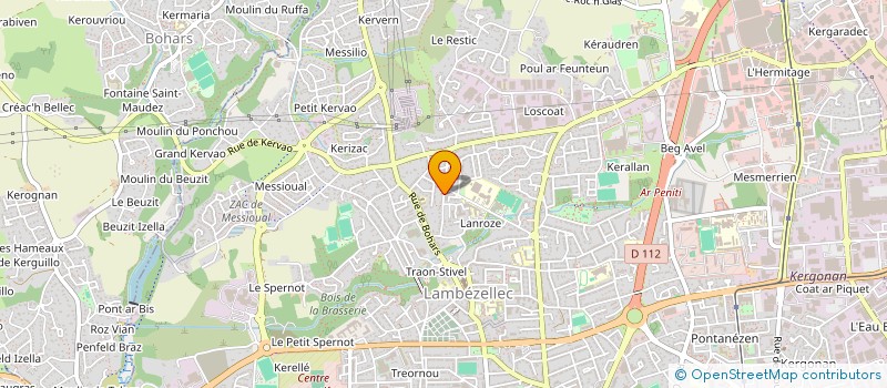 localisation de l'entreprise MADAME GHISLAINE CARAES à BREST