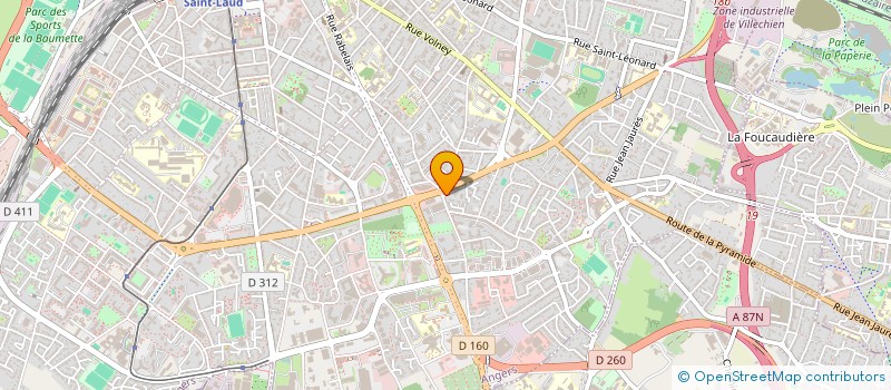 localisation de l'entreprise MADAME GHISLAINE CASANOVA à ANGERS