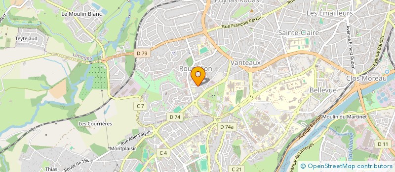 localisation de l'entreprise MADAME GHISLAINE CHANTERIE à LIMOGES
