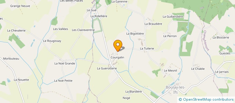 localisation de l'entreprise MADAME GHISLAINE CHAPELLIERE  BOULAY-LES-IFS