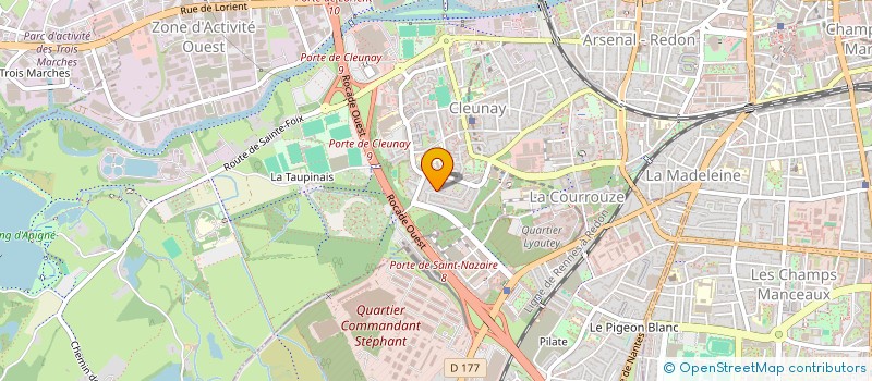 localisation de l'entreprise MADAME GHISLAINE CHASTROUX  RENNES