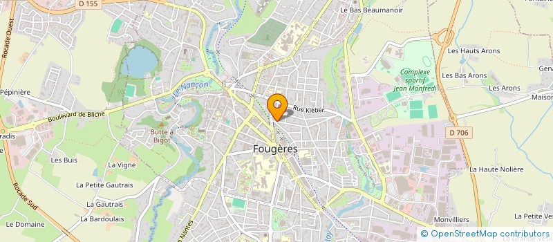 localisation de l'entreprise MADAME GHISLAINE CHAUVEL  FOUGERES