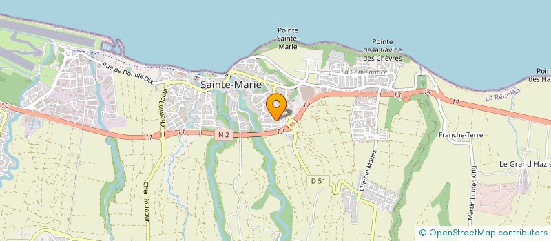 localisation de l'entreprise MADAME GHISLAINE CLAIN à SAINTE-MARIE
