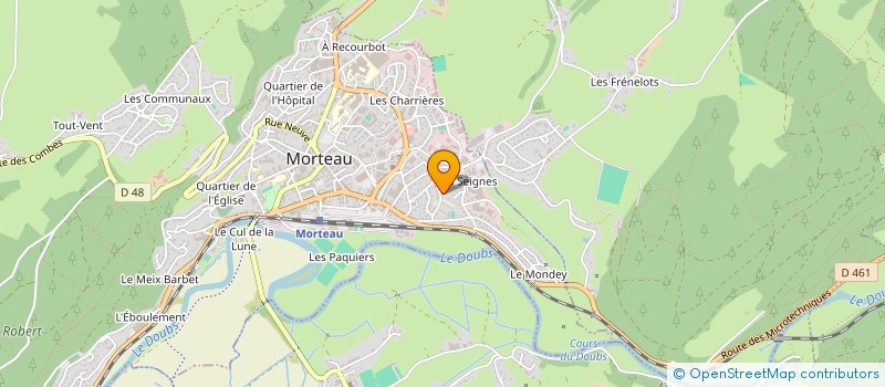 localisation de l'entreprise MADAME GHISLAINE CLEMENT  MORTEAU