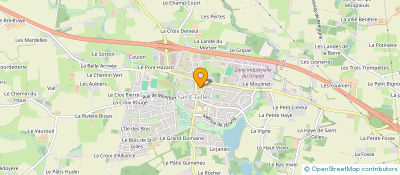 localisation de l'entreprise MADAME GHISLAINE COMMAULT  SAINT-GILLES