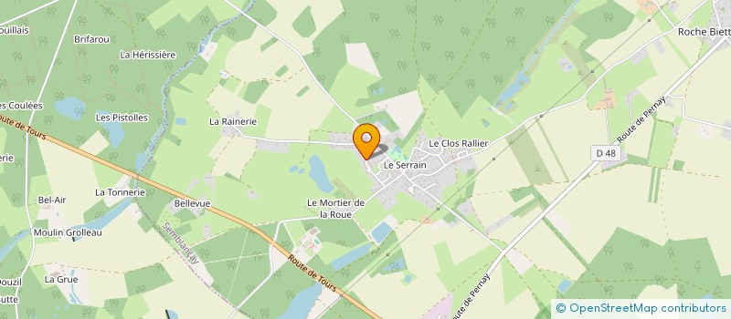 localisation de l'entreprise MADAME GHISLAINE COURBON  SEMBLANCAY