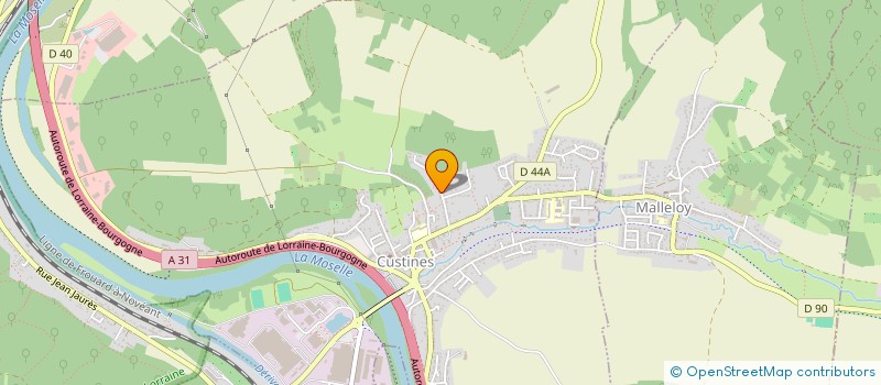 localisation de l'entreprise MADAME GHISLAINE COUSIN  CUSTINES