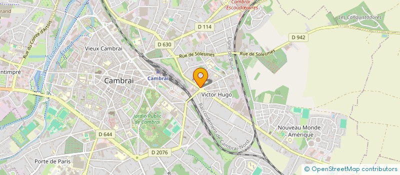 localisation de l'entreprise MADAME GHISLAINE CREPIN à CAMBRAI