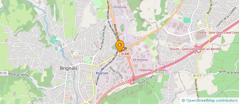 localisation de l'entreprise MADAME GHISLAINE CRETTET  BRIGNAIS