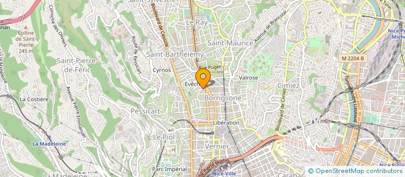 localisation de l'entreprise MADAME GHISLAINE CROS à NICE
