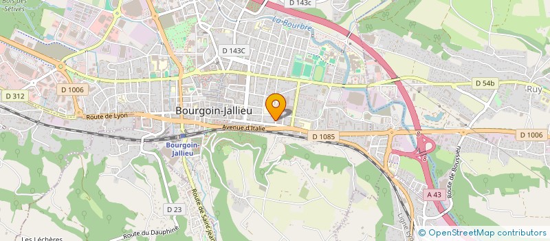 localisation de l'entreprise MADAME GHISLAINE DE BUTTET  BOURGOIN-JALLIEU