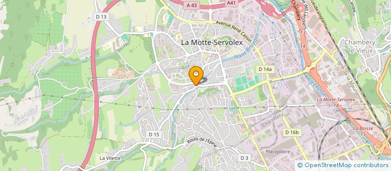 localisation de l'entreprise MADAME GHISLAINE DE COLBERT  LA MOTTE-SERVOLEX